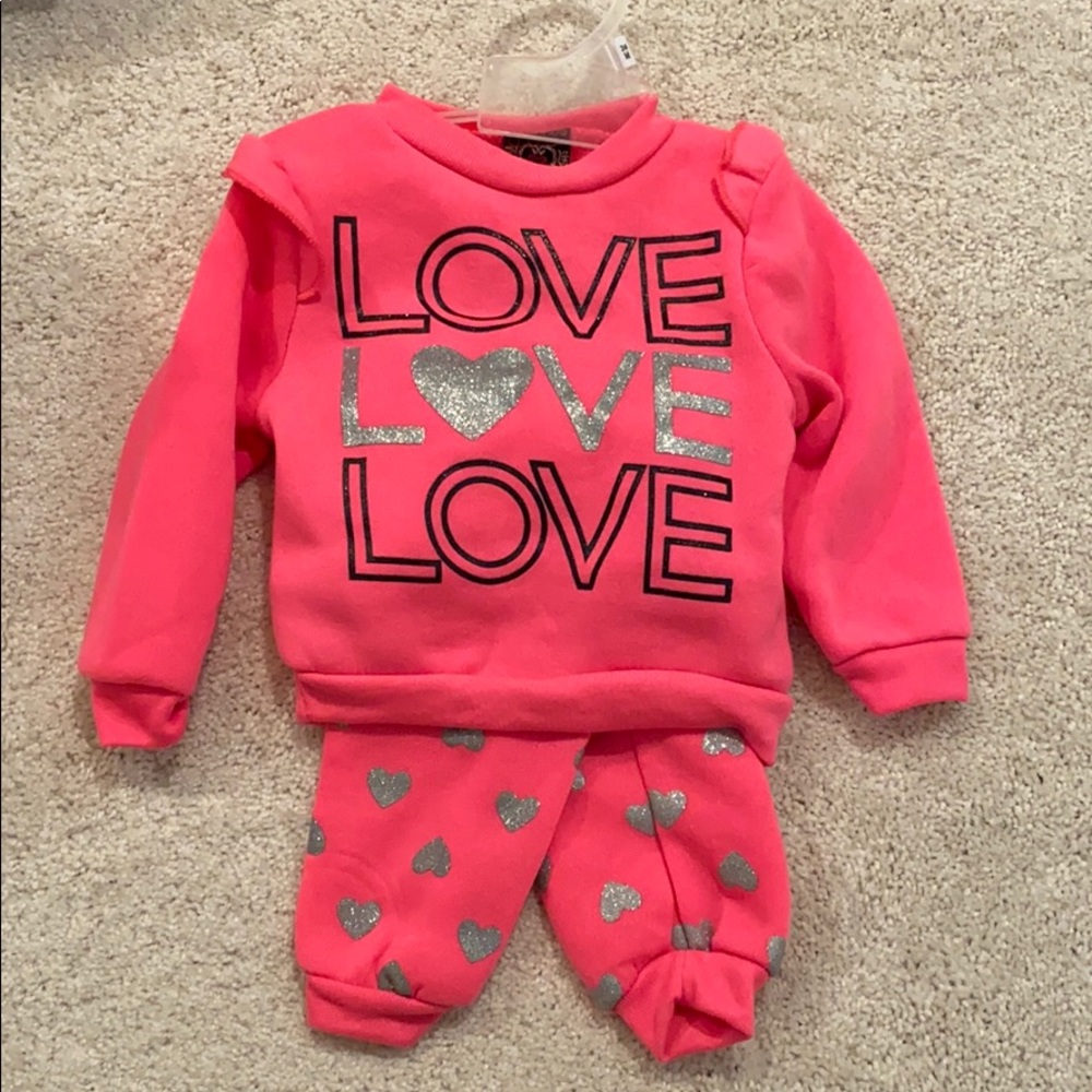 Girls Sweatshirt and sweats in size 24 months